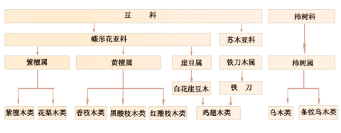 紅木國標(biāo)五屬八類33樹種示例圖,國家標(biāo)準(zhǔn)5屬8類33種